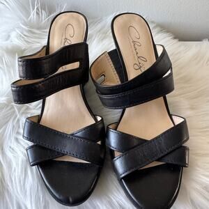 Charly Amar Wedge platform Italian Leather Sandals